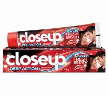 Closeup Deep Action Red Hot Gel Toothpaste -40 gm -க்ளோசப் டீப் ஆக்சன் ரெட் ஹாட் ஜெல் டூத் பேஸ்ட் -40 gm