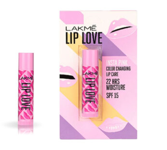 Lakme Lip Love Chapstick – Insta Pink – Lip Balm – 4.5 gm -லக்கமே லிப் லவ் சாப்ஸ்டிக்  – லிப் பாம் – 4.5 கிராம்