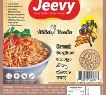 Jeevy Sorghum Noodles-Vellai Sollam-180 gm- ஜீவி வெள்ளை சோளம்  நூடுல்ஸ்-180 gm