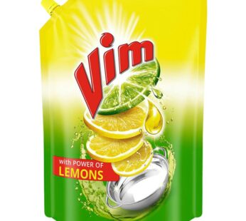 Vim Dishwash Gel Liquid [Lemon]-Refill Pouch-விம் டிஷ்வாஷ் ஜெல் [லெமன்] -ரீபில் பேக்-பாத்திரங்கழுவும் லீகுய்ட்