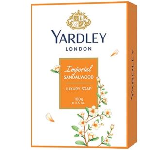 Yardley London Imperial Sandalwood Soap -Bath Soap-100 gm- யார்ட்லி லண்டன் சாண்டல் வுட் சோப்பு-குளியல் சோப்பு -100 gm