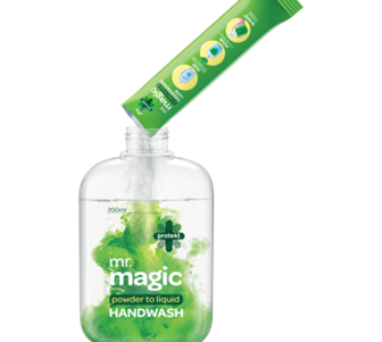 Godrej Protekt Mr. Magic Powder-To-Liquid Handwash – Mr. மேஜிக் பவுடர்-டு-லிகுய்ட் ஹேண்ட்வாஷ்