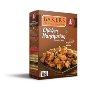 Bakers Chicken Manchurian Snack Mix 125 g-பேக்கர்ஸ் சிக்கன் மஞ்சூரியன் ஸ்னாக் மிக்ஸ் 125 கி