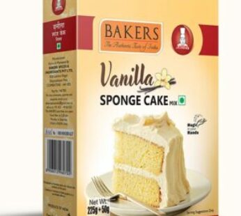 Bakers Vanilla Sponge Cake 225 g-பேக்கர்ஸ் வெண்ணிலா  ஸ்பான்ஜ் கேக் மிக்ஸ் 225 கி