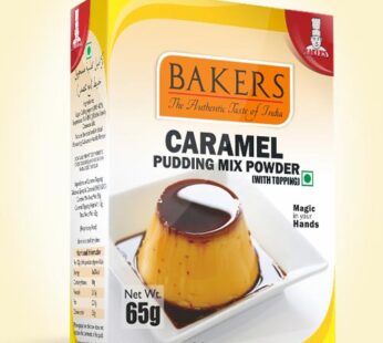 Bakers Caramel Pudding Mix Powder 65 g-பேக்கர்ஸ் கேரமல் புட்டிங் மிஸ் பவுடர் 65 கி