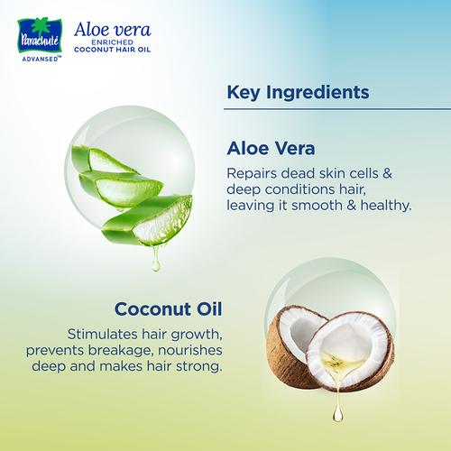 Parachute Advansed Aloe Vera Enriched Coconut Hair Oil Buy bottle of 250  ml Oil at best price in India  1mg