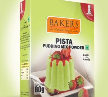 Bakers Pista Pudding Mix Powder 80 g -பேக்கர்ஸ் பிஸ்தா புட்டிங் மிக்ஸ் பவுடர்  80கி