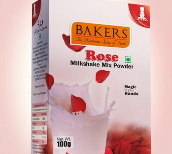 Bakers Rose Milkshake Mix Powder 100 g -பேக்கர்ஸ் ரோஸ் மில்க்ஷேக் மிக்ஸ் பவுடர் 100 கி