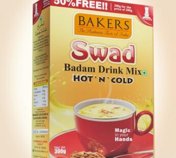 Bakers Swad Badam Drink 300 g -பேக்கர்ஸ் ஸ்வாட் பாதம் ட்ரிங்க் 300 கி