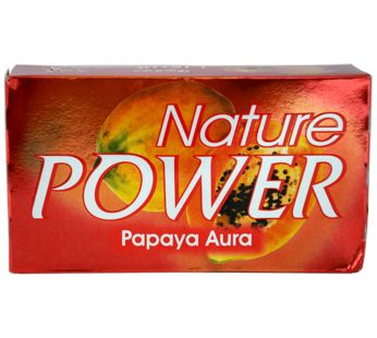Nature Power -Papaya Aura  -Bath Soap -125 gm -நேச்சர் பவர் -பப்பையா ஆரா – குளியல் சோப்பு -125 gm