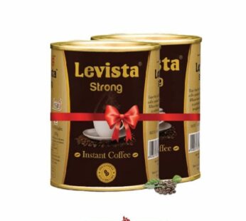 Levista Storng Instant Coffee-Tin 1+1 – லிவிஸ்டா ஸ்ட்ராங்க்  இன்ஸ்டன்ட் காபி – டின் 1+1
