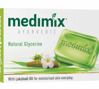 Medimix Natural Glycerine Soap- ( Lakshadi Oil Moisturized )- 125gm -மெடிமிக்ஸ் நேச்சுரல்  கிலிசிரின்  சோப் -(லக்ஷதி ஆயில் மாய்ஸ்ட்ரைசர்) -125 கி