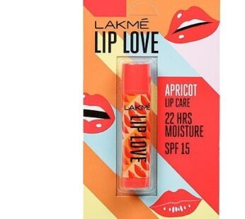 Lakme Apricot  Lip Love Chapstick -Lip Balm – 4.5 m –லக்கமே ஆப்ரிகாட் – லிப் லவ் – சாப்ஸ்டிக் – லிப் பாம் – 4.5 கிராம்