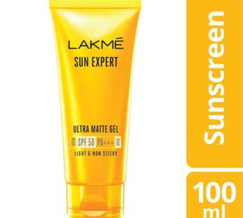 Lakme Sunscreen Gel Sun Expert  SPF 50  – 100g -லாக்மே சன் ஸ்கிரீன் ஜெல்  சன் எக்ஸ்பர்ட் SPF 50- 100 கி
