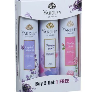 Yardley London Body Spray  – (BUY 2 GET 1) – யார்ட்லி லண்டன் பாடி ஸ்ப்ரே -(BUY 2 GET 1)