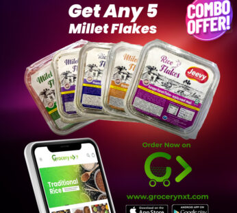 Millet & Traditional Rice Flakes-மில்லெட்&;பாரம்பரிய அரிசி  பிளேக்ஸ்(Combo pack Any 5 pack)