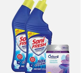 Sani Fresh Toilet Cleaner  Liquid 500ml+500ml (1+1)